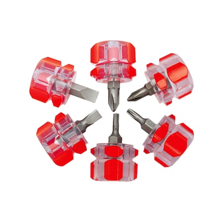 Performance Tool 6-Piece Mini Stubby Screwdriver Set 1420